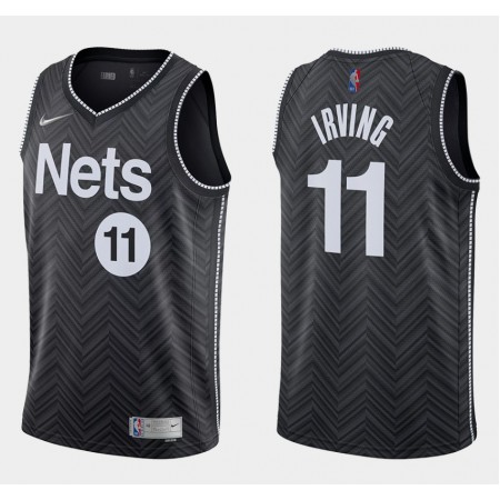 Canotte Uomo Brooklyn Nets Kyrie Irving 11 2020-21 Earned Edition Swingman